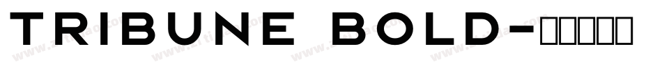 Tribune Bold字体转换